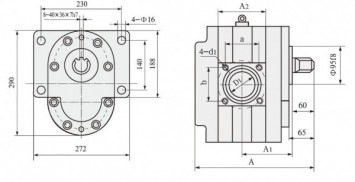DCB-B600-1000-F(L) шестерёнчатый насос