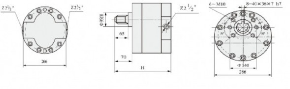 DCB B600-1000 шестеренный насос (круглый)