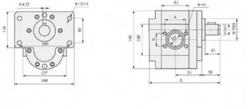 DCB-B160-500-F(L) Шестерёнчатый насос (овальный)