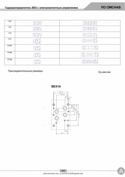 Гидрораспределители ВЕХ 16.24 Г24 (110В, 220В)