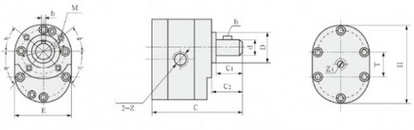 HY01(CBJ) шестерёнчатый насос