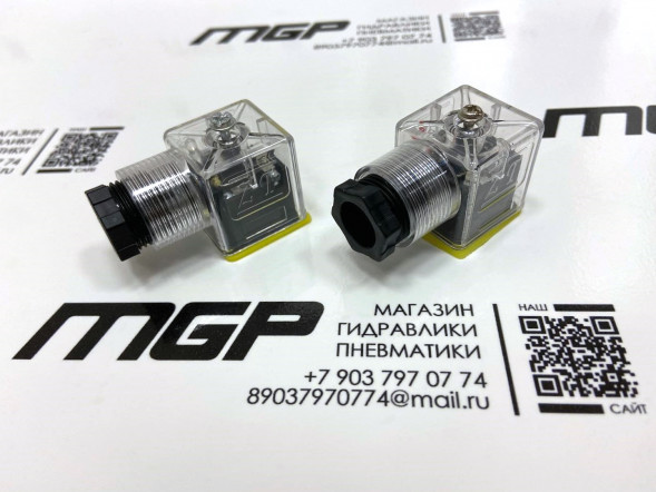 Разъем электрический-коннектор DIN 43650 аналог СЭ11-19 (DC AC)